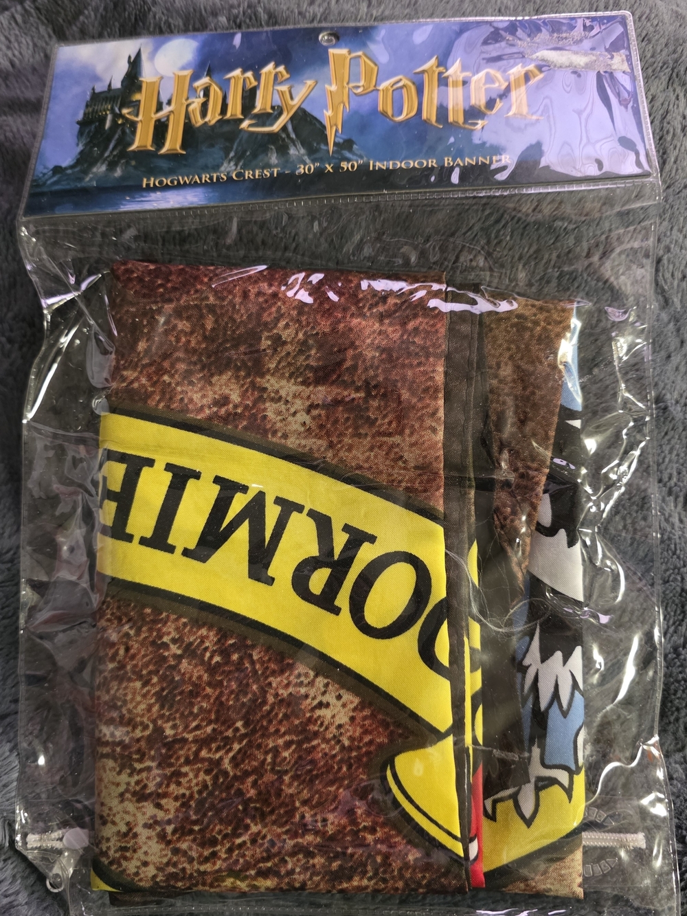 Warner Bros. Harry Potter Hufflepuff Yellow Black Banner